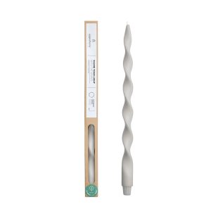 Originalhome spiraalkaars 40 cm – lichtgrijs Originalhome spiraalkaars 40 cm – lichtgrijs