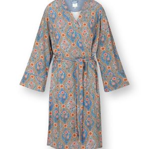 Pip Studio – Naomi Kimono Dames – Ornamento – Blauw – XXL Pip Studio – Naomi Kimono Dames – Ornamento – Blauw – XXL