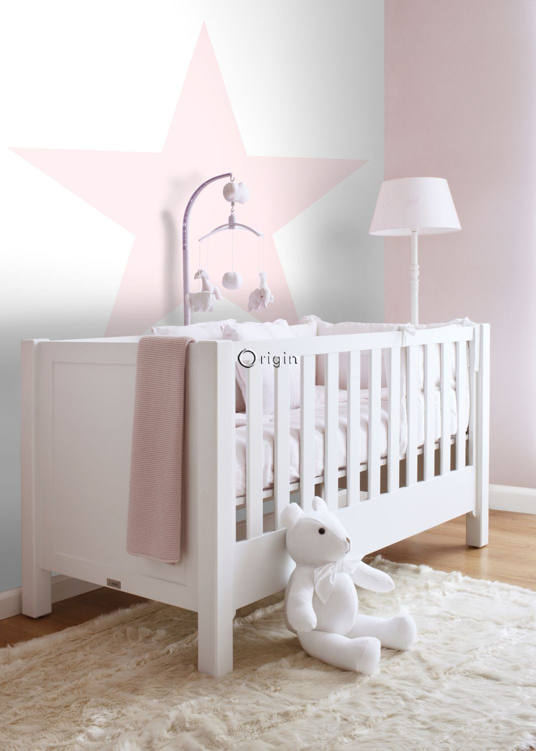 Origin Wallcoverings fotobehang sterren zacht roze - 150 x 279 cm - 35