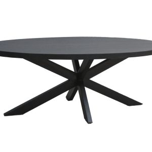 Livingfurn eetkamertafel Kala Oval Spider – 160cm – mangohout Livingfurn eetkamertafel Kala Oval Spider – 160cm – mangohout