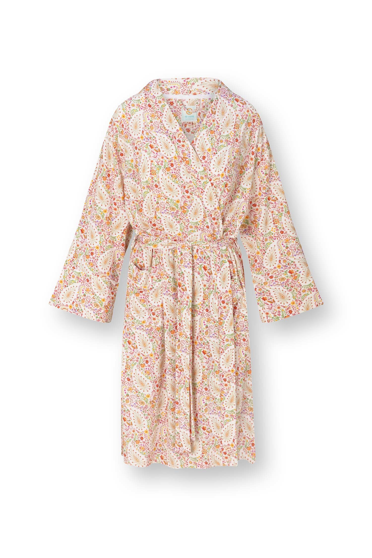 Pip Studio - Naomi Kimono Dames - Kairi Bloom - Rood - XXL
