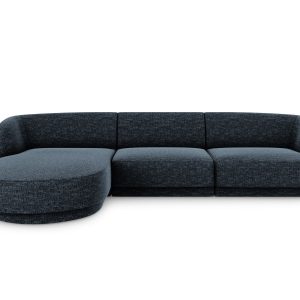 Micadoni linker hoekbank Miley 4-zits, chenille, koningsblauw – 156×25 Micadoni linker hoekbank Miley 4-zits, chenille, koningsblauw – 156×25