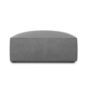 Micadoni Poef Ruby structurele stof, grijs – 93x93x40cm Micadoni Poef Ruby structurele stof, grijs – 93x93x40cm