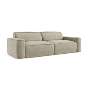 LaMiaSofa 4-zits bank Melissa – chenille stof – beige – 244x102x70
