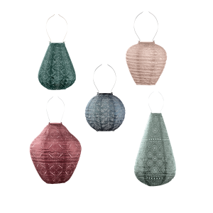 Lumiz solar lampion – botanico set – 5 stuks Lumiz solar lampion – botanico set – 5 stuks