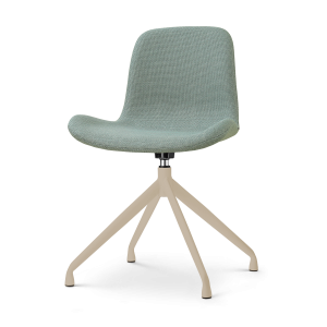 Nolon Nola-Fé draaibare eetkamerstoel saliegroen beige onderstel Nolon Nola-Fé draaibare eetkamerstoel saliegroen beige onderstel