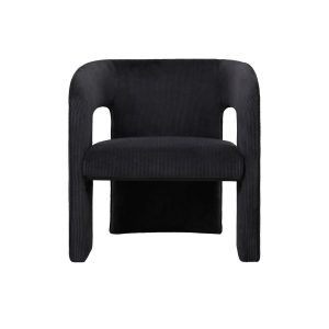 Leitmotiv stoel Vigor – zwart – 66x69x73cm Leitmotiv stoel Vigor – zwart – 66x69x73cm
