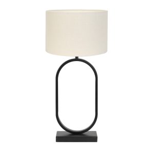 Light & Living tafellamp Jamiri/Livigno – zwart, eiwit – 30x30x67cm Light & Living tafellamp Jamiri/Livigno – zwart, eiwit – 30x30x67cm