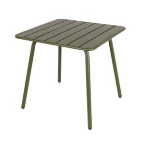 MaximaVida metalen vierkante tuintafel Max 80 x 80 cm olijfgroen MaximaVida metalen vierkante tuintafel Max 80 x 80 cm olijfgroen