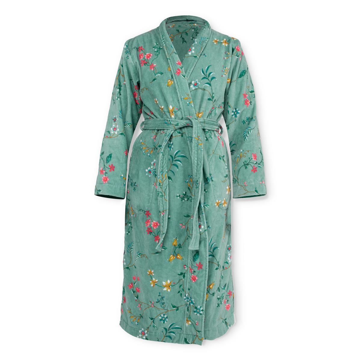 Pip Studio badjas Les Fleurs - XL - groen