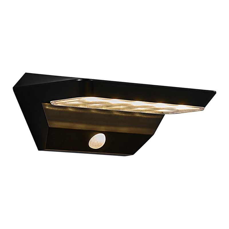 Nordlux Agena Wandlamp buiten - Sensor & Solar - LED - 3000K - IP44 -