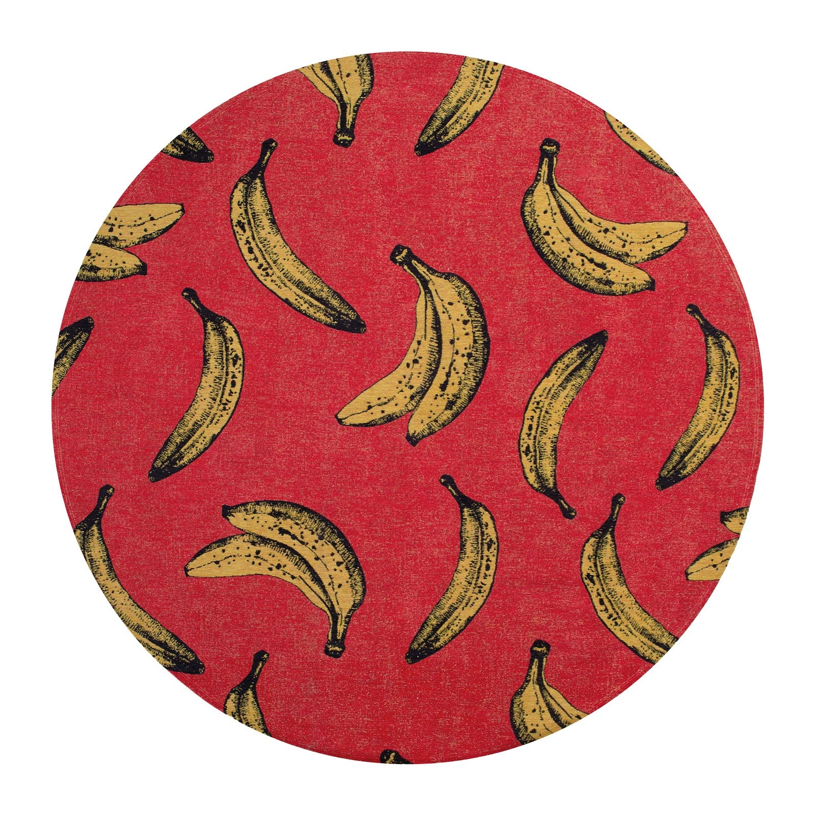 Louis De Poortere vloerkleed Miami Red - rood - 240x240cm