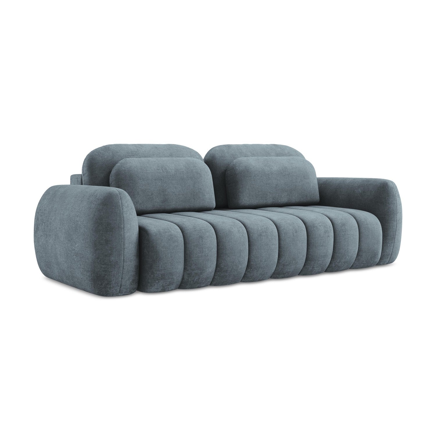 LaMiaSofa 3-zits slaapbank Ginosa - chenille stof - jeans - 266x121x95