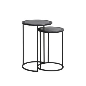 Light & Living bijzettafel TALCA – zwart – Ø40cm