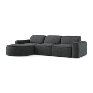 LaMiaSofa hoekbank links Melissa – chenille stof – donkergrijs – 284×1 LaMiaSofa hoekbank links Melissa – chenille stof – donkergrijs – 284×1