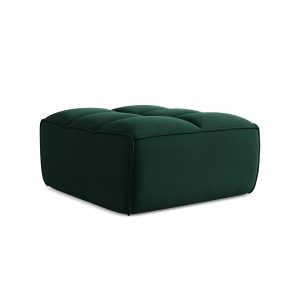LaMiaSofa Poef Belluno – velours – flessengroen – 80x93x43 LaMiaSofa Poef Belluno – velours – flessengroen – 80x93x43