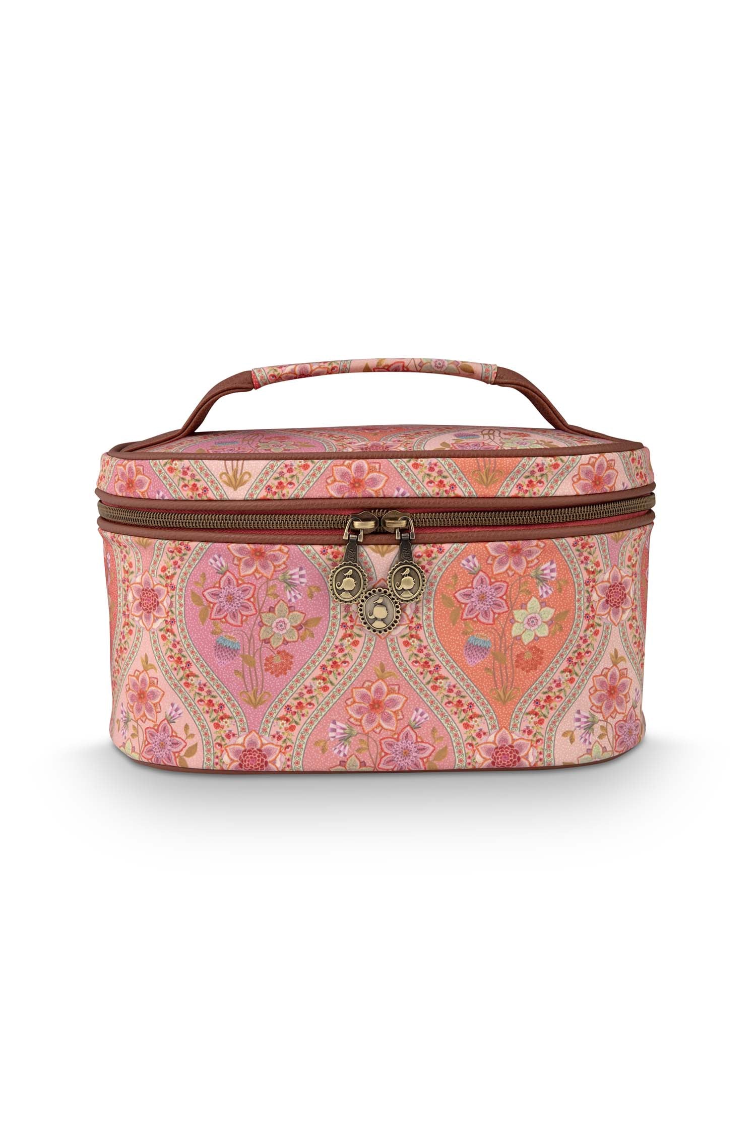 Pip Studio - Cleo Make-up Tasje Dames - Ornamento - Oranje - 26x16x16c
