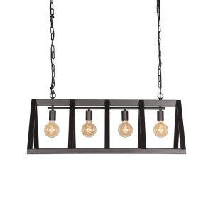 LABEL51 Hanglamp Roof – Zwart Metaal – 95x35x38cm LABEL51 Hanglamp Roof – Zwart Metaal – 95x35x38cm