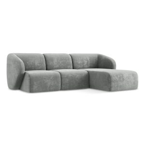 LaMiaSofa hoekbank rechts Cervo – chenille stof – grijs – 248x166x95 LaMiaSofa hoekbank rechts Cervo – chenille stof – grijs – 248x166x95
