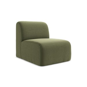 LaMiaSofa Bankmodule midden Cervo – velours – olijf – 70x94x75