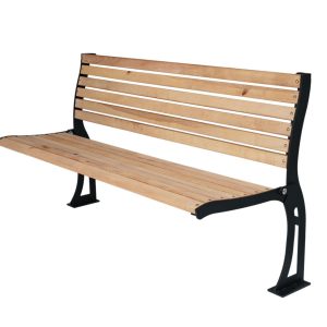 MaximaVida staande gevelbank Jordaan met rugleuning 100 cm MaximaVida staande gevelbank Jordaan met rugleuning 100 cm
