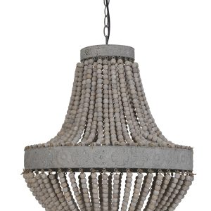 Light & Living hanglamp LUNA – Ø51x63cm – wit Light & Living hanglamp LUNA – Ø51x63cm – wit