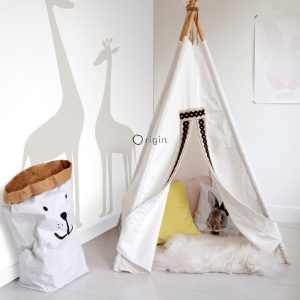Origin Wallcoverings fotobehang giraffen warm grijs – 150 x 279 cm – 3 Origin Wallcoverings fotobehang giraffen warm grijs – 150 x 279 cm – 3