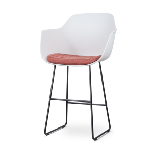 Nolon Nino-Liz Barkruk Wit – Terracotta Kussen – Zwart Frame – 75 cm Nolon Nino-Liz Barkruk Wit – Terracotta Kussen – Zwart Frame – 75 cm