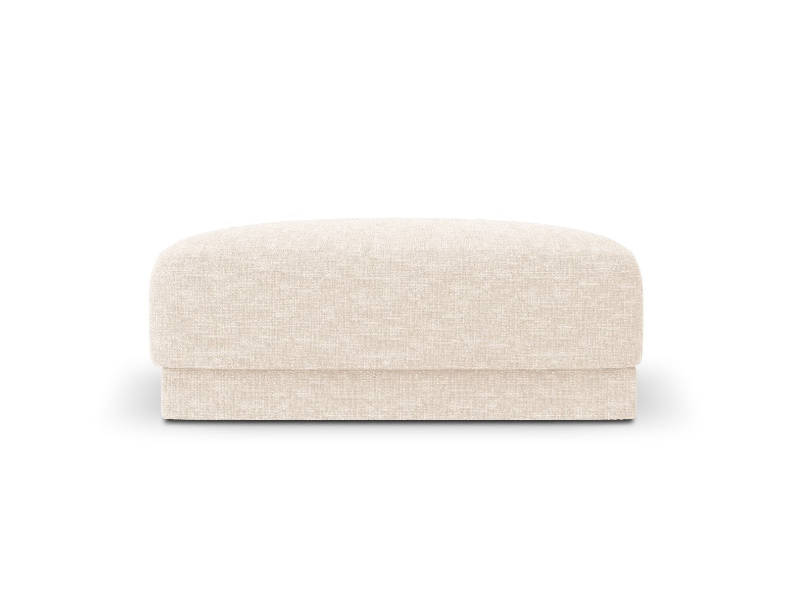 Micadoni Poef Miley chenille, lichtbeige - 90x90x40cm