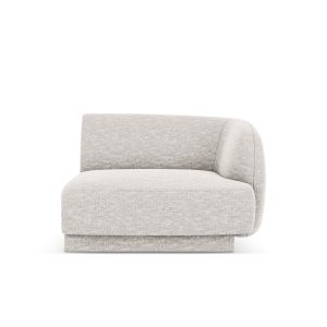 Micadoni rechter module Miley chenille lichtgrijs – 90x90x70cm