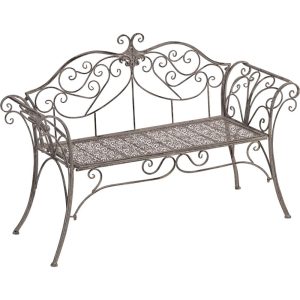 Lesli Living loveseat Viva la Vida – grijs – 133x47x90cm Lesli Living loveseat Viva la Vida – grijs – 133x47x90cm