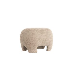 Light & Living poef Zenica – bruin – 53x41x38cm Light & Living poef Zenica – bruin – 53x41x38cm
