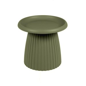 MaximaVida kunststof bijzettafel Mila rond 50 cm olijfgroen MaximaVida kunststof bijzettafel Mila rond 50 cm olijfgroen