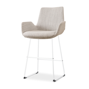 Nolon Nino-Eef Barkruk Beige Gemêleerd – met Armleuning – Wit – 65 cm Nolon Nino-Eef Barkruk Beige Gemêleerd – met Armleuning – Wit – 65 cm