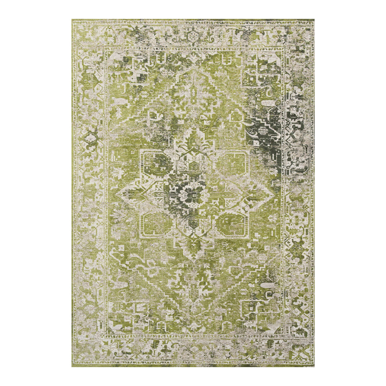 Ecorugs vloerkleed Olive Wood - groen - 140x200cm
