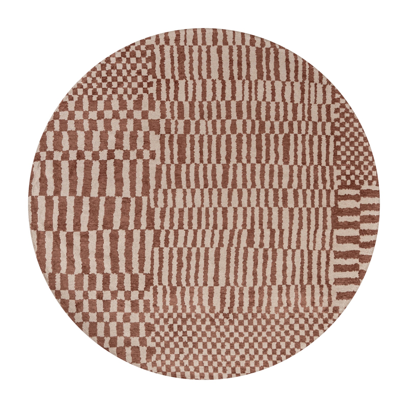 Ecorugs vloerkleed Ksar - rood - 240x240cm