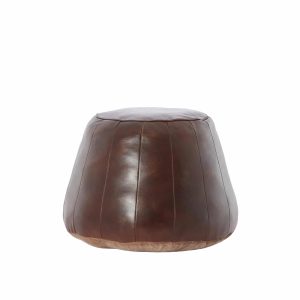 Light & Living poef Dovio – bruin – Ø56cm Light & Living poef Dovio – bruin – Ø56cm