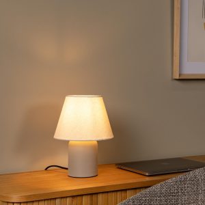Lucide tafellamp MACIA – 1xE14 – Beige Lucide tafellamp MACIA – 1xE14 – Beige