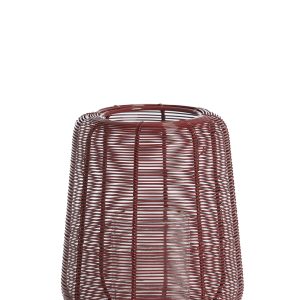 Light & Living windlicht ADETA – Ø18x21cm – rood