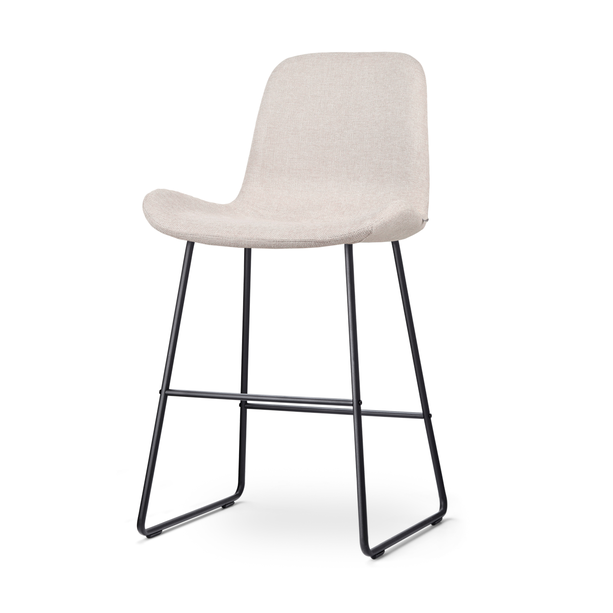 Nolon Nino-Fé Barkruk Beige - Zwart Onderstel - 65 cm