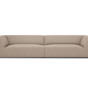 Micadoni Bank Ruby 4-zits, structurele stof, donkerbeige – 93x302x69cm Micadoni Bank Ruby 4-zits, structurele stof, donkerbeige – 93x302x69cm