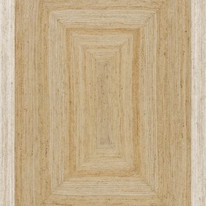 Mrcarpet jute vloerkleed – naturel/wit – 140 x 200 cm Mrcarpet jute vloerkleed – naturel/wit – 140 x 200 cm