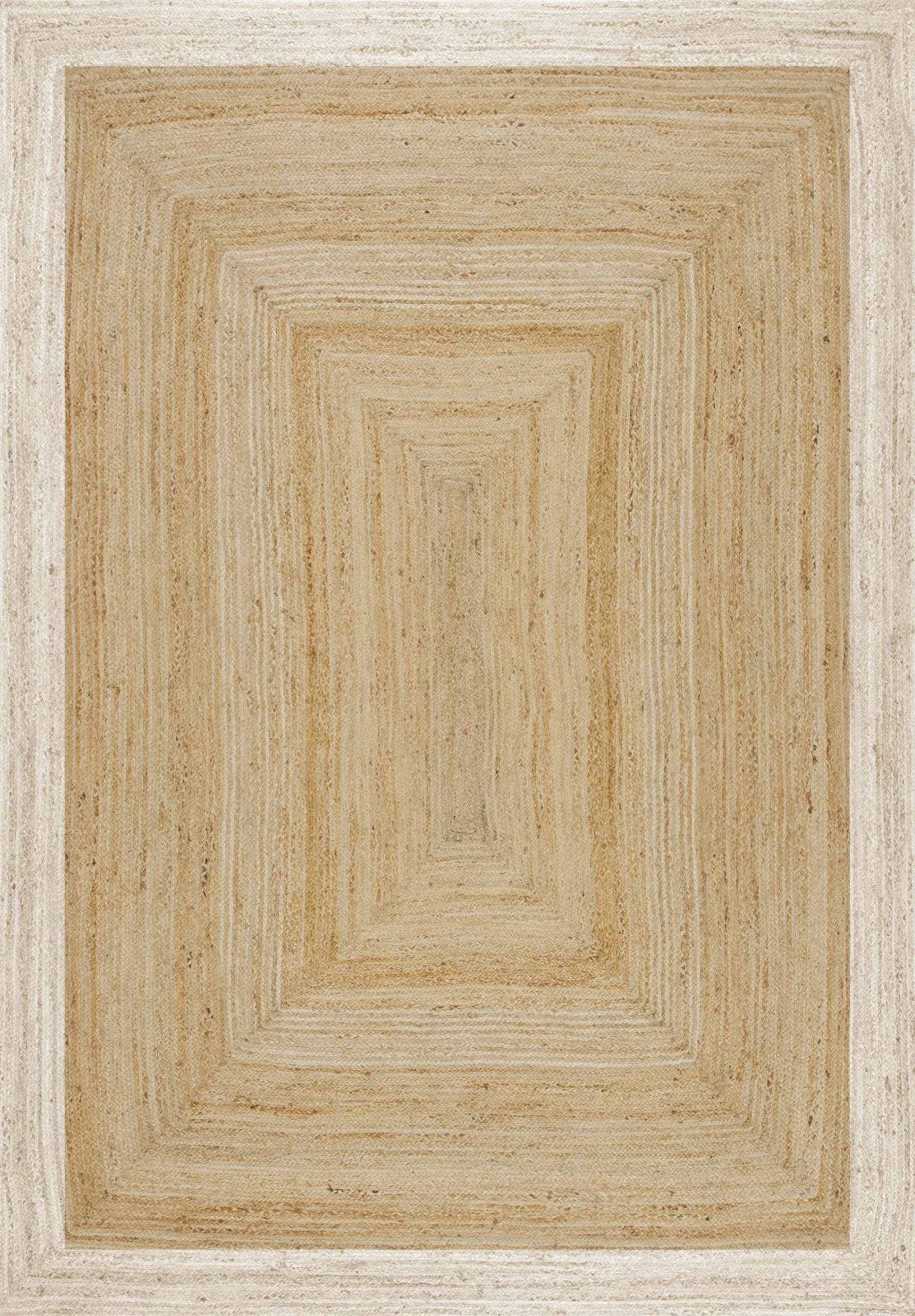 Mrcarpet jute vloerkleed - naturel/wit - 160 x 230 cm