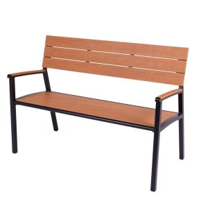 MaximaVida aluminium tuinbank Bermuda 120 cm zwart MaximaVida aluminium tuinbank Bermuda 120 cm zwart