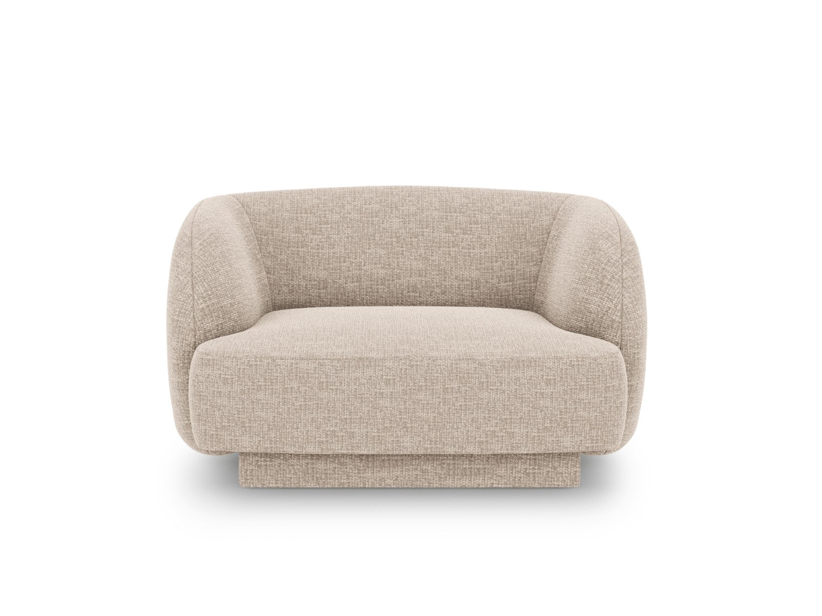 Micadoni Fauteuil Miley chenille, beige - 90x103x70cm