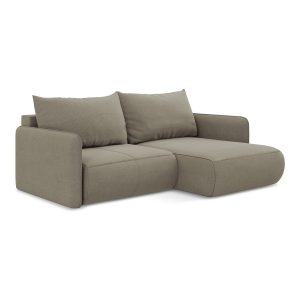 LaMiaSofa hoekbank rechts Palermo – textuurstof – donkerbeige – 207×14 LaMiaSofa hoekbank rechts Palermo – textuurstof – donkerbeige – 207×14