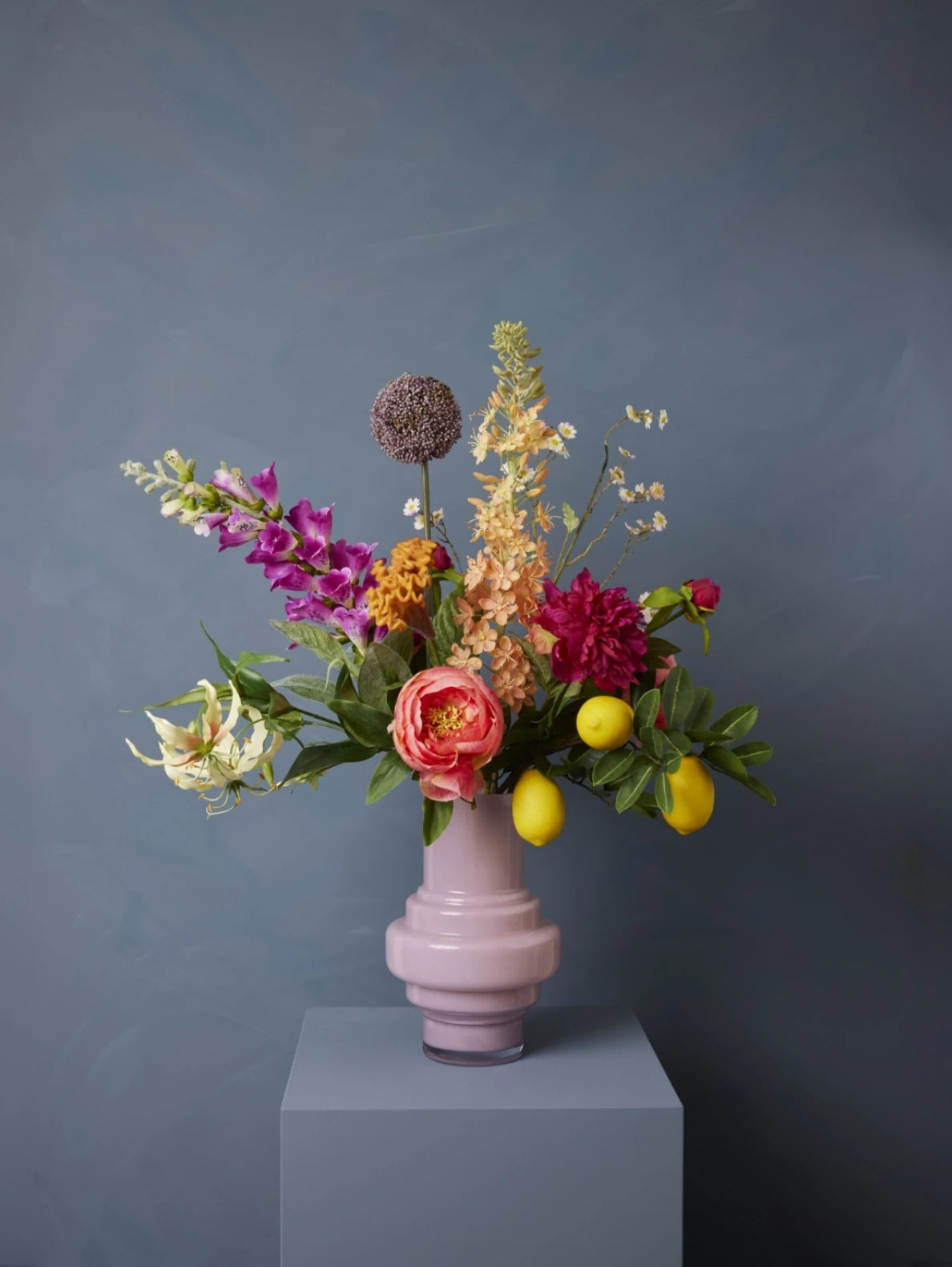 Madame Fleurie The Dreamer Boeket inclusief Vaas – Luxe Zijden bloemen