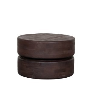 LABEL51 Salontafel Milly – Donkerbruin Mangohout – 50x50x31cm LABEL51 Salontafel Milly – Donkerbruin Mangohout – 50x50x31cm