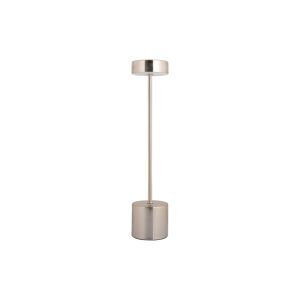 Leitmotiv tafellamp Ganar LED – zilver – Ø8cm Leitmotiv tafellamp Ganar LED – zilver – Ø8cm