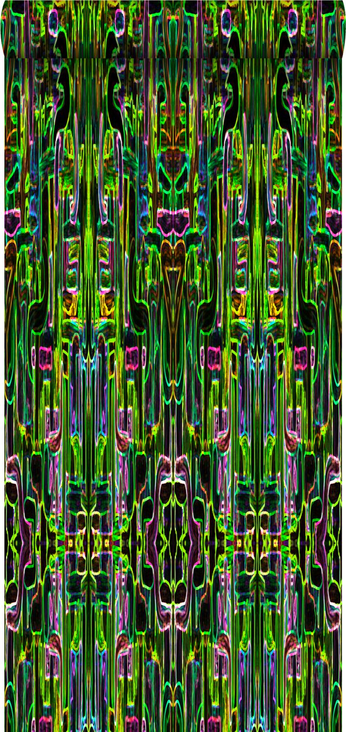 Origin Wallcoverings XXL behang jungle fever motief zwart - 50 x 900 c